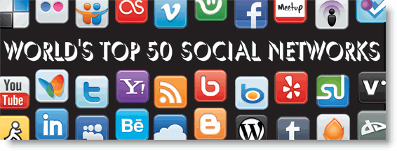 top 50 social networking sites