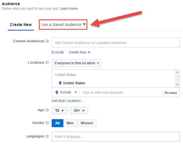 facebook-saved-audience-ad-creation